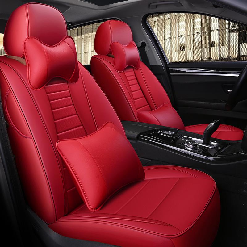 Leather Seat Cushion for BAIC Huansu H3f, Baojun 730, Wuling Hongguang: Full Surround