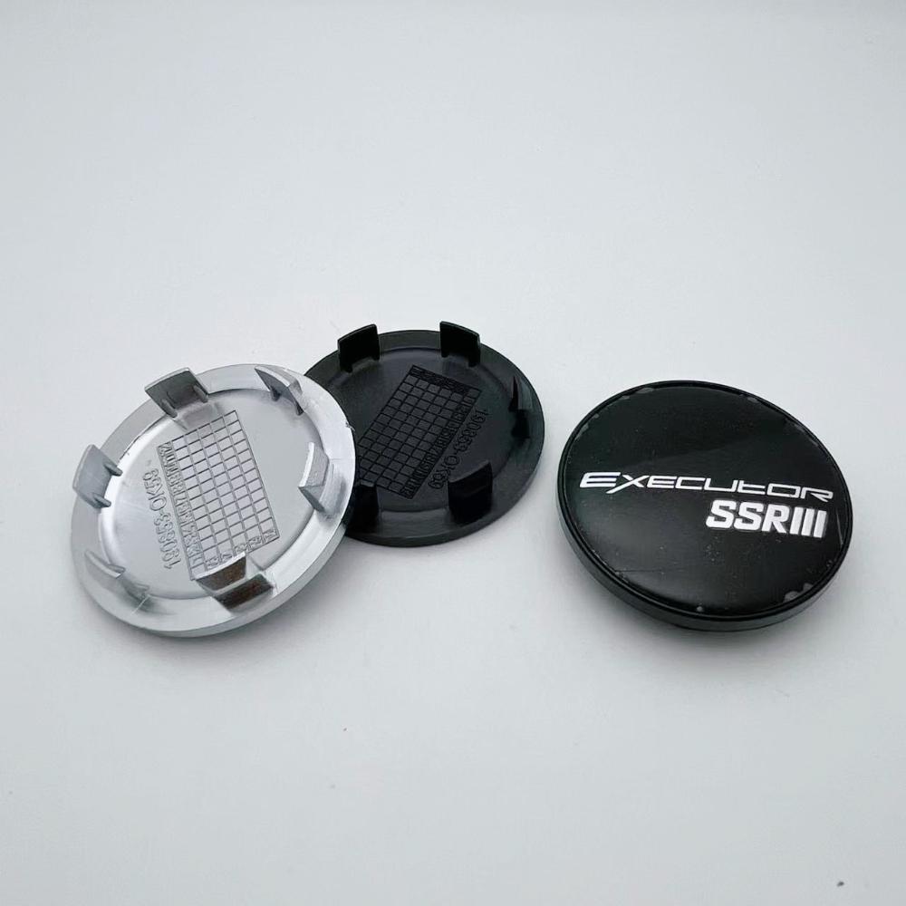 AAYX1 4pcs 59mm 51mm Car Wheel Center Caps With SSR Executor Logo Emblem Wheel Hubcaps Rims Center Dust Cover Replace Car Accessories