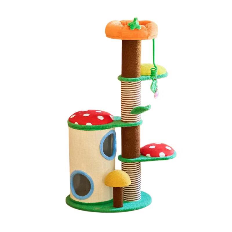 ZEZE Mushroom House Cat Tree