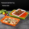 Commercial Thickened Plastic Serving Trays (10-Pack)