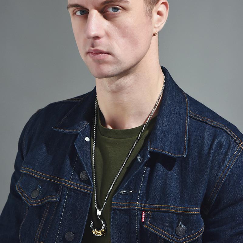 Moon Goddess Stunning Necklace For Women Elegant Titanium Steel Jewelry Pendant