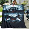 1pc Blanket Pennywise the Dancing Clown Print Design, Lightweight Blanket for Sofa, Bed- Soft &Warm, Gift for All Seasons Like Christmas, Halloween