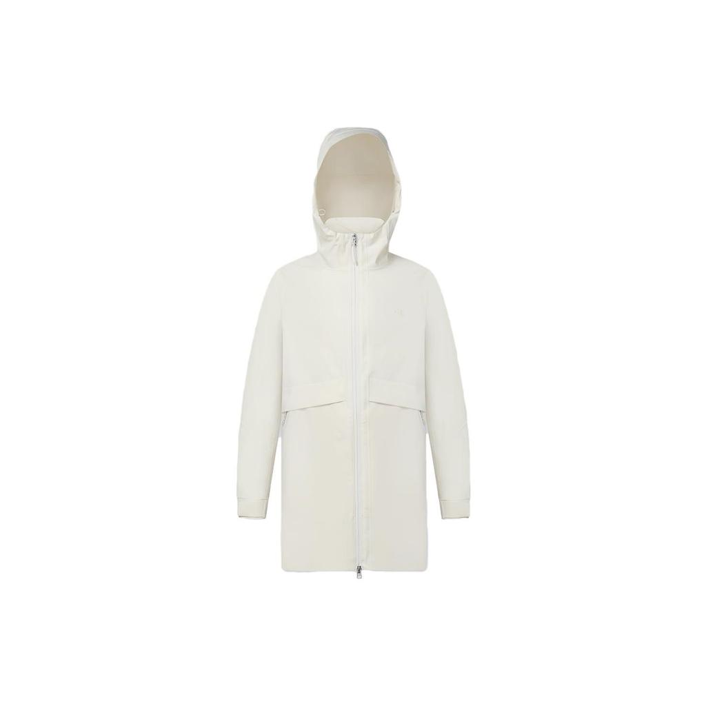 Fila Solid Color Hooded Straight Cut Warm Three In One Down Jacket Women Outerwear Asparagus-White A11W347909F-IV