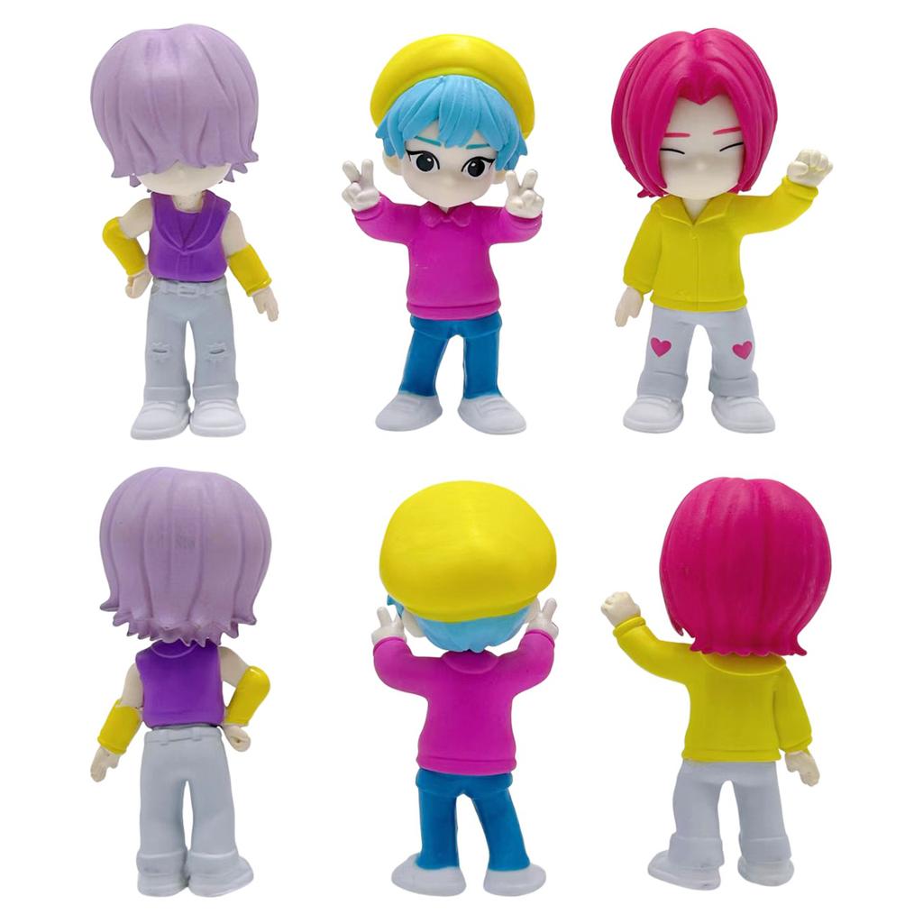 Anime K-pop Demon Hunt series Figure box Tiger Figurine Toy Desk Decoration Statues Ornament Halloween Christmas Kid Gifts