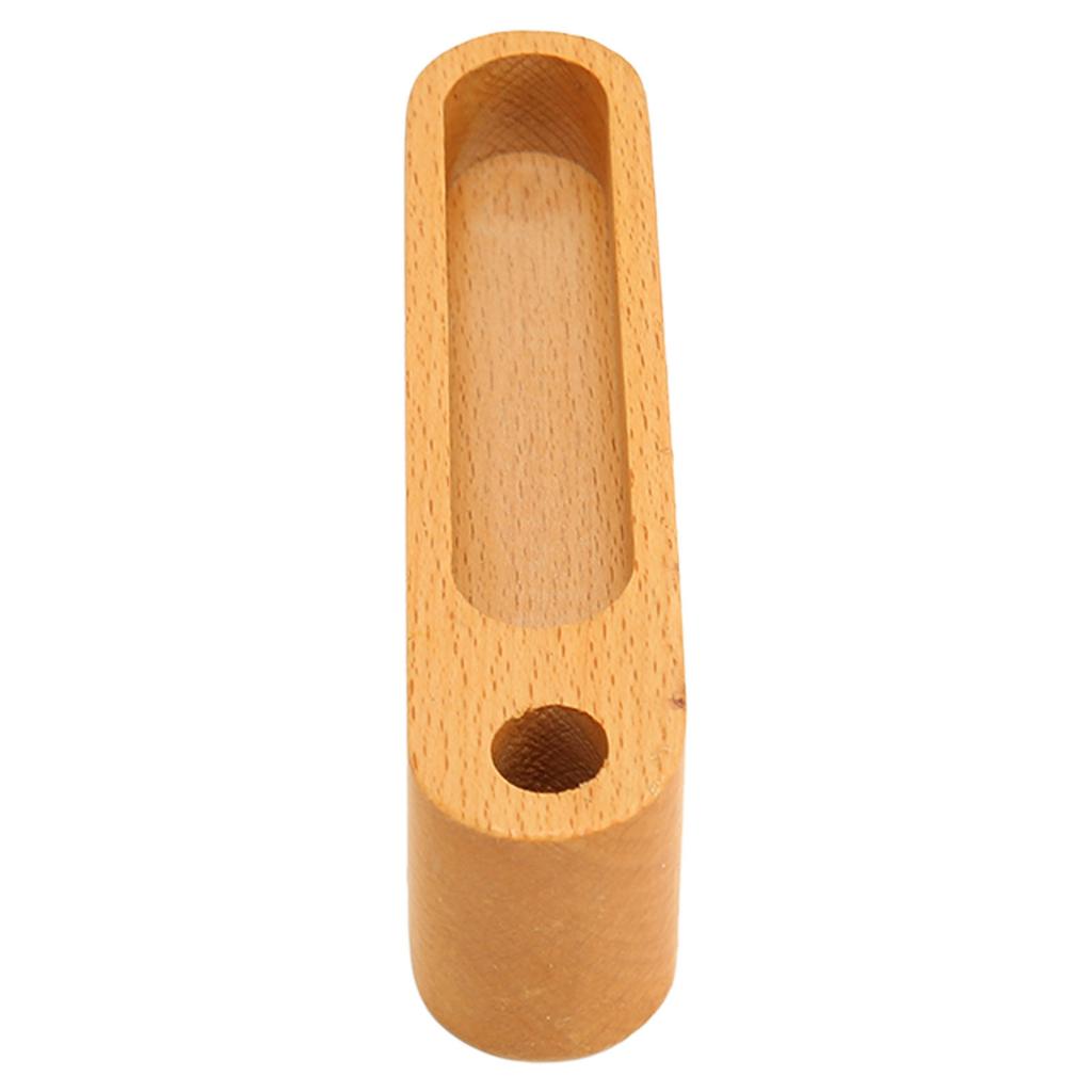 Fa Asztali Névjegykártyatartó Tolllyukkal Elegáns Parfüm Minta Kijelző Állvány Szépségszalonhoz