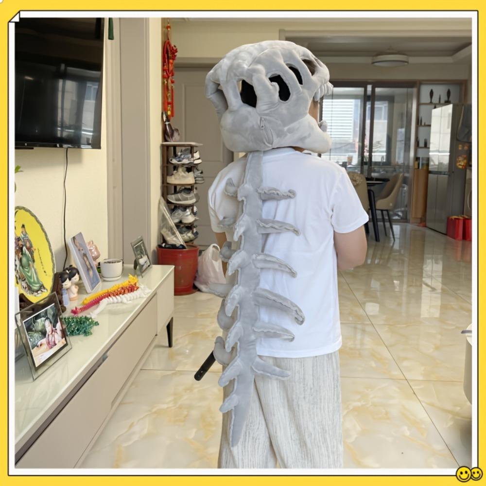 Cuscino a Forma di Testa di Scheletro di Dinosauro, per Feste di Natale, Ideale per Costumi Cosplay di Festa e Relax sul Divano Cuscini Dino