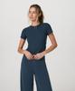 VUORI [Female] Pose Fitted Tee_Blue_Vr26121031