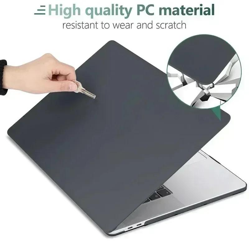 2026 Crystal Laptop Case For Macbook Air 13.6 M4 15 M3 Pro 14 M5 M2 M1 16 Inch Mac Book Neo 13 A3404 Ultrathin Replacement Cover