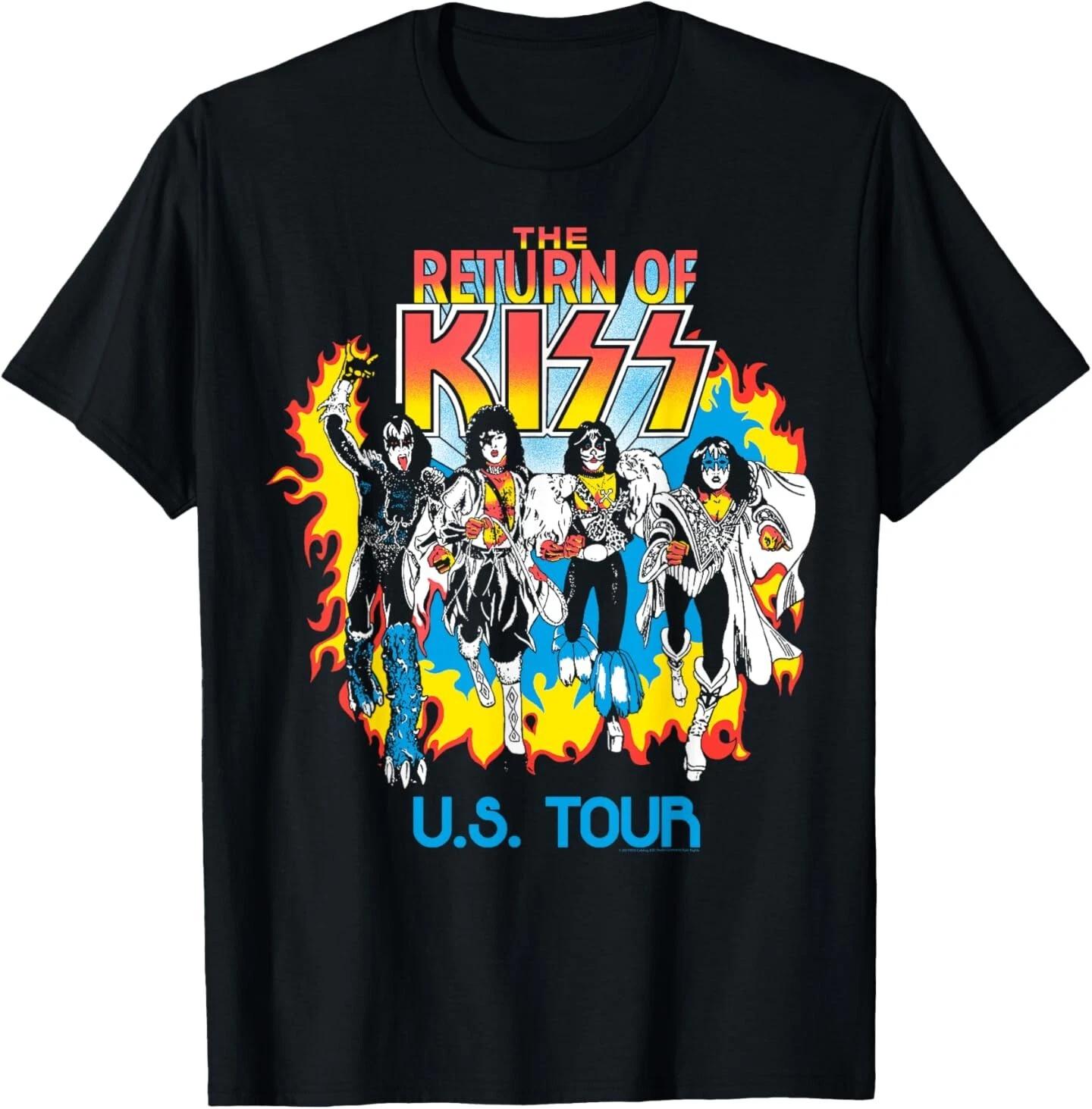 

KISS -tops tee tshirt men s women s Return of KISS T-Shirt 2XL