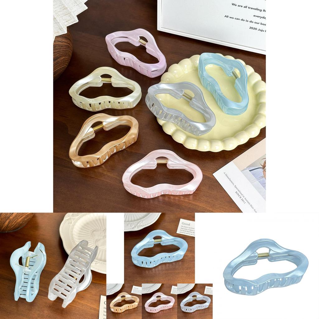 Stylish Candy Colored Medium Cloud Hair Clip In Trendy Geometric Design For Women