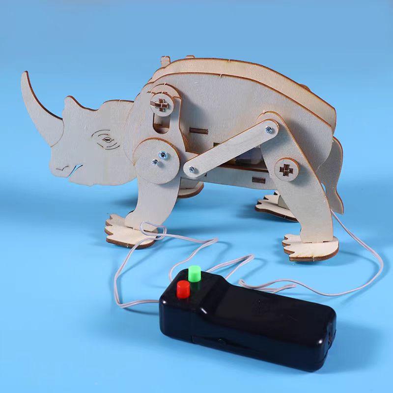 Remote Control Rhino Science Kit: DIY STEAM Invention for Kids