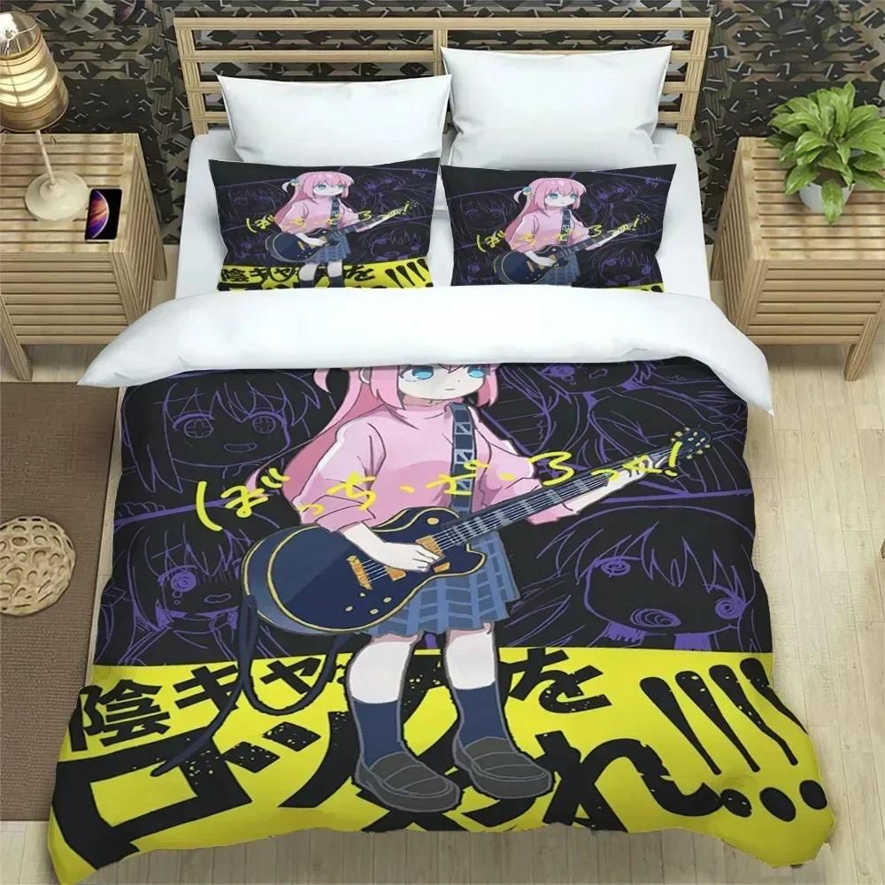 3D Print Anime Bochi the Rock Kesoku Bplus Beding Set Bedrom Soft Modern Bedspreads Comefortable Soft durable Quality Duvet Cover Quilt Pilowcase