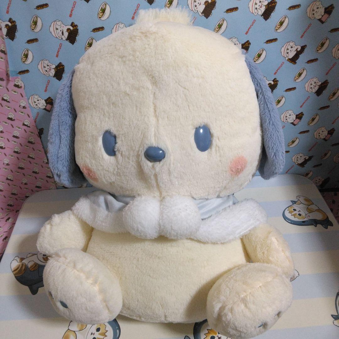 Pochacco Baby blue Angel super big stuffed toy Namco limited