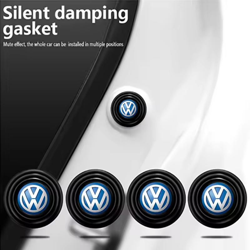 LIP1 Car Door Crash Pads Noise Reducing Self-Adhesive Silicone Pads Trunk Shock-Absorbing Silicone Pads For VW Volkswagen Golf Passat
