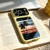 Sunset Coconut Apply Apple 16Pro Creative iPhone17 Niche Premium Sense 17ProMax Phone Case ins