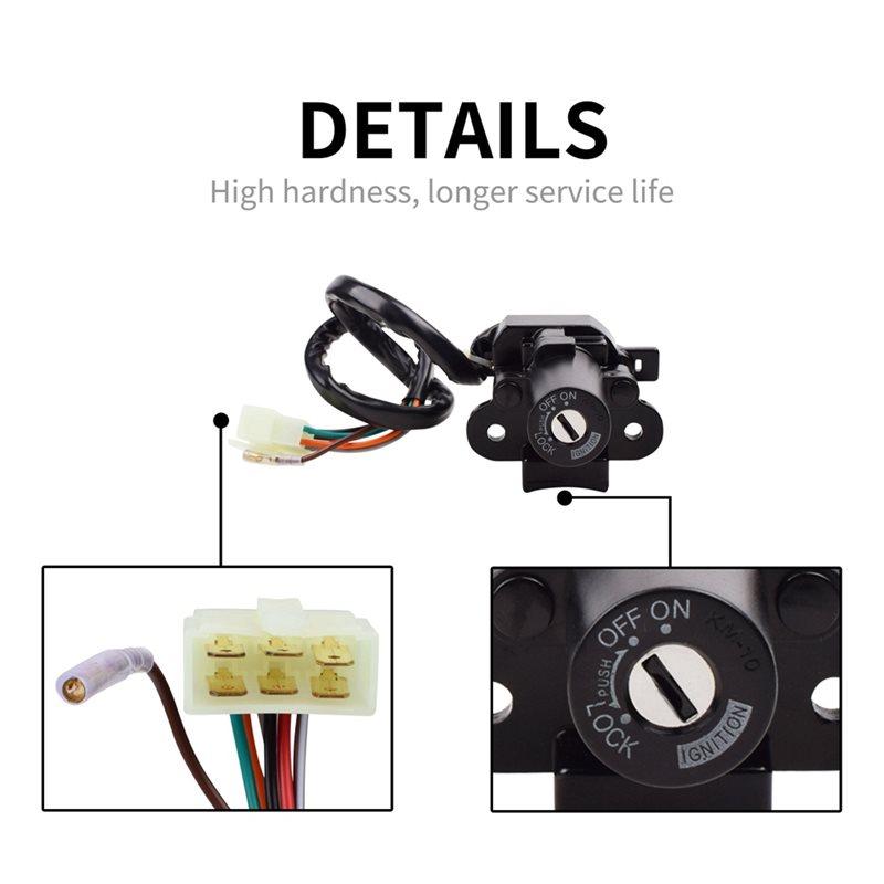 A25F-Ignition Switch Starter Lock With Key For Kawasaki ZXR400 ZZR400 ZZR600 1991-2006