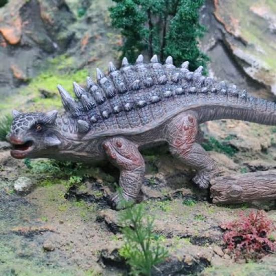 SanDoll Dinosaur Figure Realistic Model Jurassic 25cm Class Reptile Impressive Herbivore Toy Present Display Children's (Ankylosaurus)