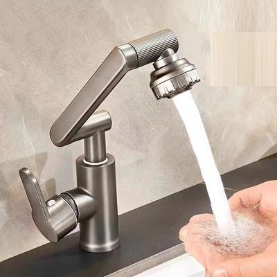 1080° Swivel Bathroom Basin Faucet Bathroom Sink Faucet Multifunction Cold and Hot Water Tap Kitchen Sink Faucet