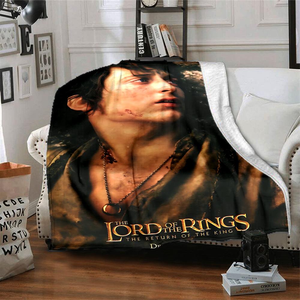 1pc Lord of the Rings Return of the King Flannel Blanket Soft Warm Throw for Home, Office, Travel, All-Season Cozy Bedding GiftL1142