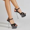 15CM Sexy Women Pole Dance Shoes Pumps Party Club Platform High-heeled Shoes Summer Peep Toe Sandals