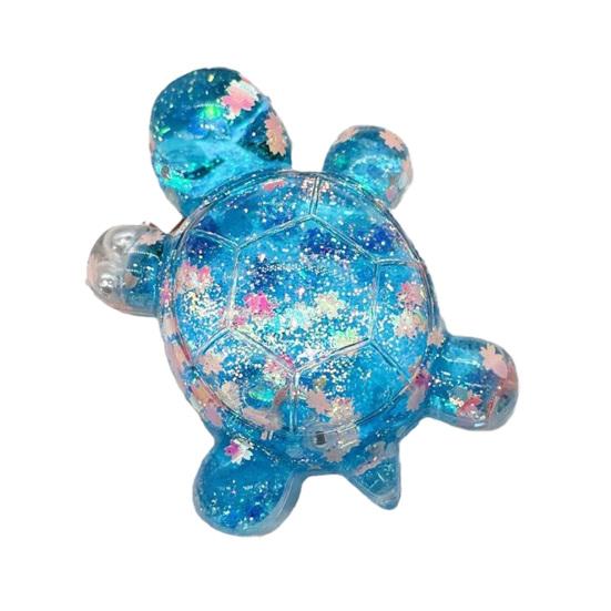

Transparent Sequin Turtle Ornaments Glitter Small Turtle Figurine for Fairy Gardens Aquarium DIY Crafts Desktop Decoration синий