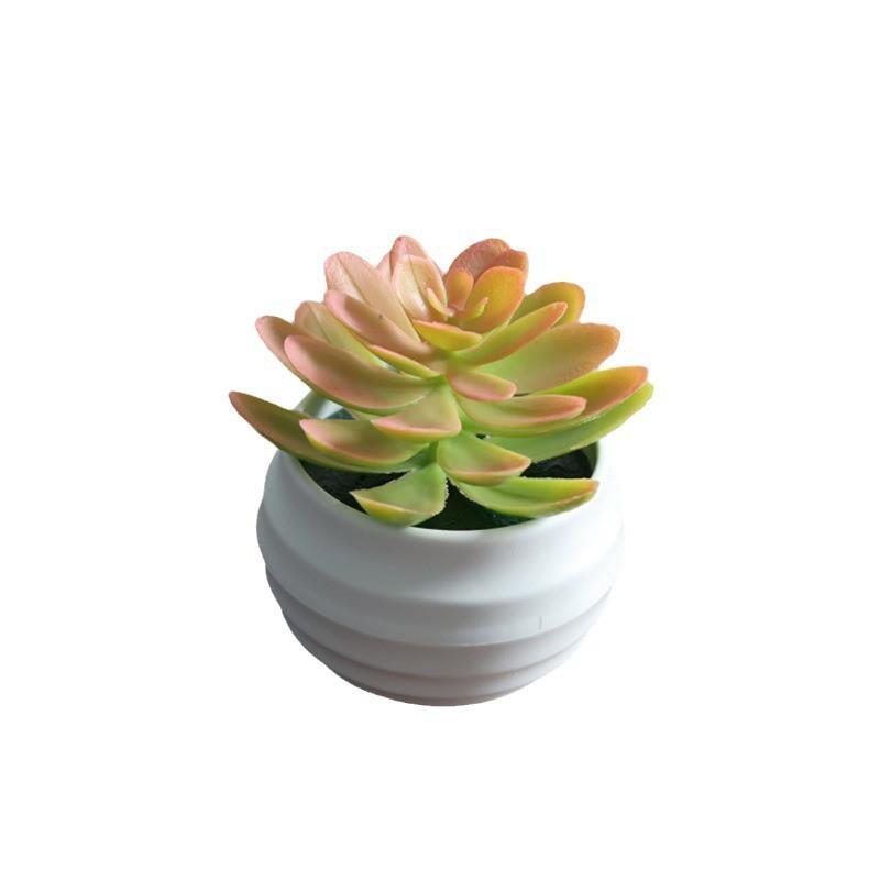 Artificial Succulent Mini Lotus Plant Decor Set Plastic DIY Terrarium Ornament Home Office Desk