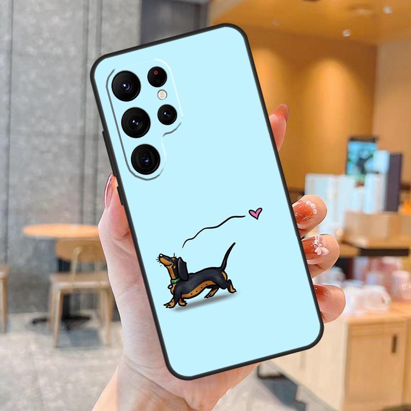 

Dachshund Dog Phone Case For Samsung Galaxy S25 S24 S23 S22 S21 S20 Ultra S9 S10 Plus S25 FE Back Cover Galaxy S20Ultra