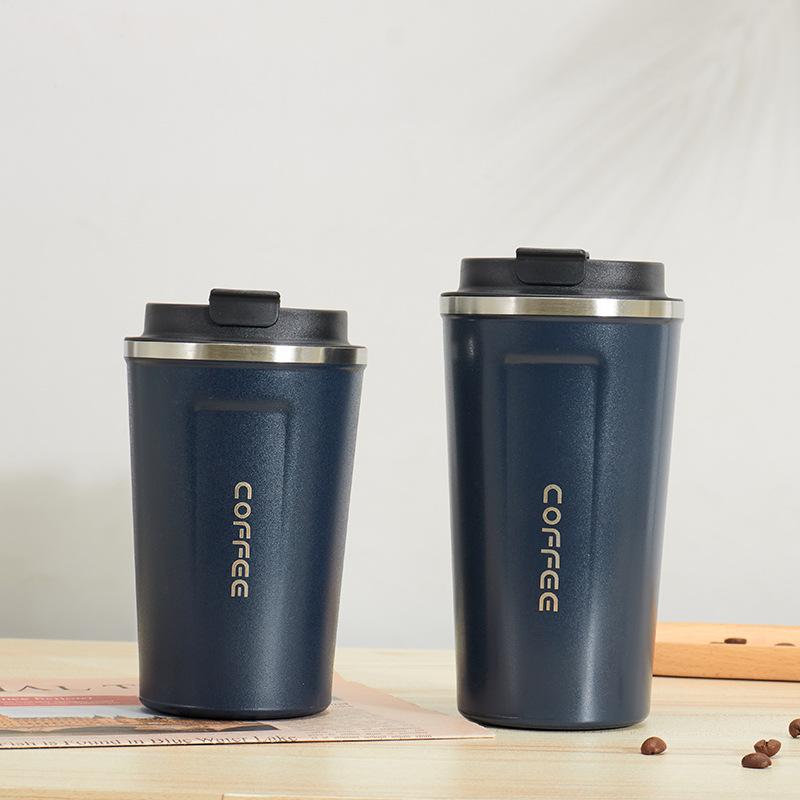 380/510ML Double Stainless Steel Thermo Cafe Coffee Cup Travel Thermal Mug Leak-Proof Thermos Bottle Tea Coffee Mug Vacuum Cups
