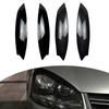 Vehicle Enhancement GTI R Headlight Cover ABS Car Accessory Car Modification Easy Installation Lightweight Design
