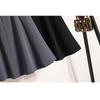 DIMANAF 2025 Spring Summer Women Plus Size New Skirts Vintage Elastic Solid Loose Pleated Skirts High Waist