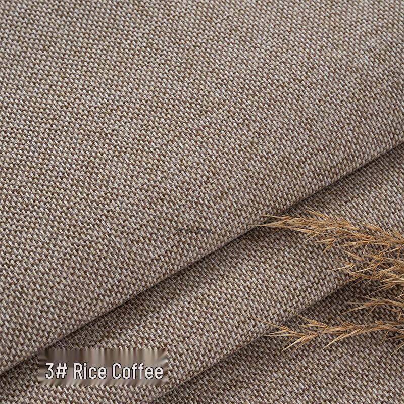 Coarse Plain Linen Fabric: Soft Upholstery, Car Seat, Chair Cushion, Tablecloth, Imitation Linen Cover