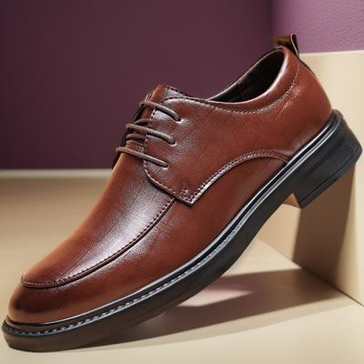 Pantofi noi de piele pentru bărbați toamna 2024, respirabili de vară, rochie de afaceri, stil britanic, casual, cu talpă moale, negri
