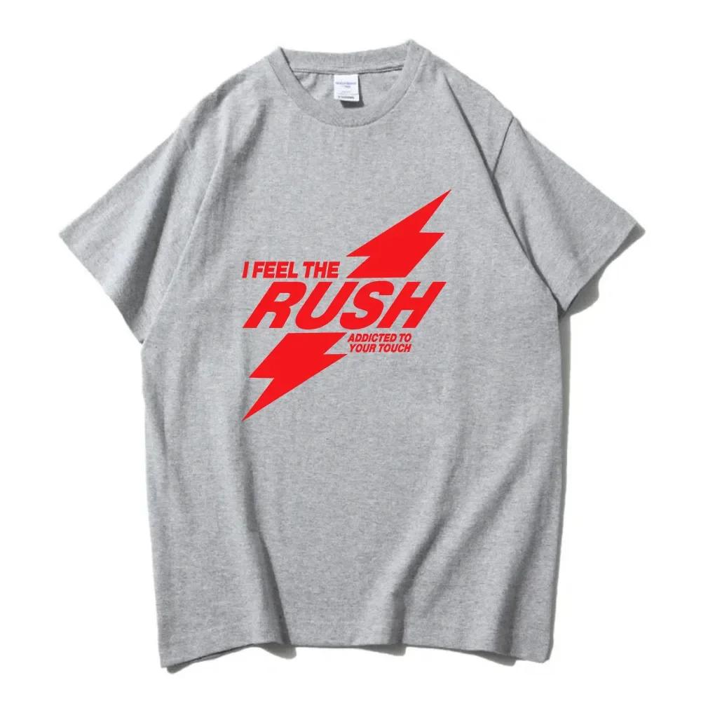RUSH Troye Sivan T-Shirt Charli Xcx Sportmuster T-Shirt kurzärmelig Rundhals T-Shirt lässiges Damen-T-Shirt bedruckt