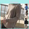 Cozy Women Sweater Turtleneck Knitting Pullovers Solid Warm Female Casual Attire