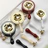 Wax Seal Set Wax Seal  Melting Spoon Lacquer Furnace Lacquer Insulation Compact and Portable Vintage Solid Wood Fire Paint Seal