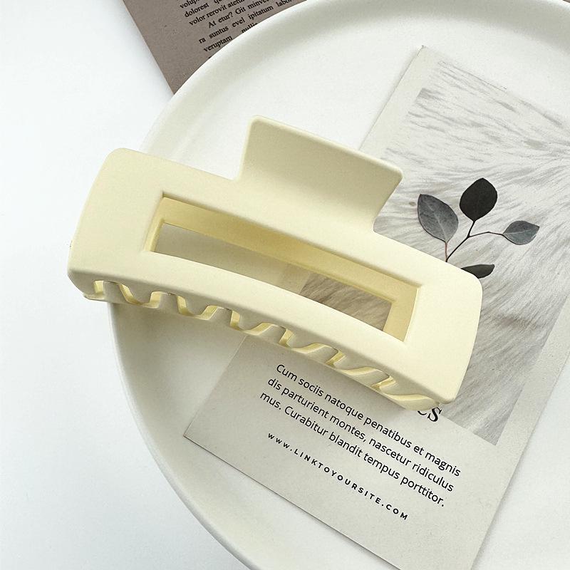 Matte Square Retro Acrylic Hair Claw Clip for Women
