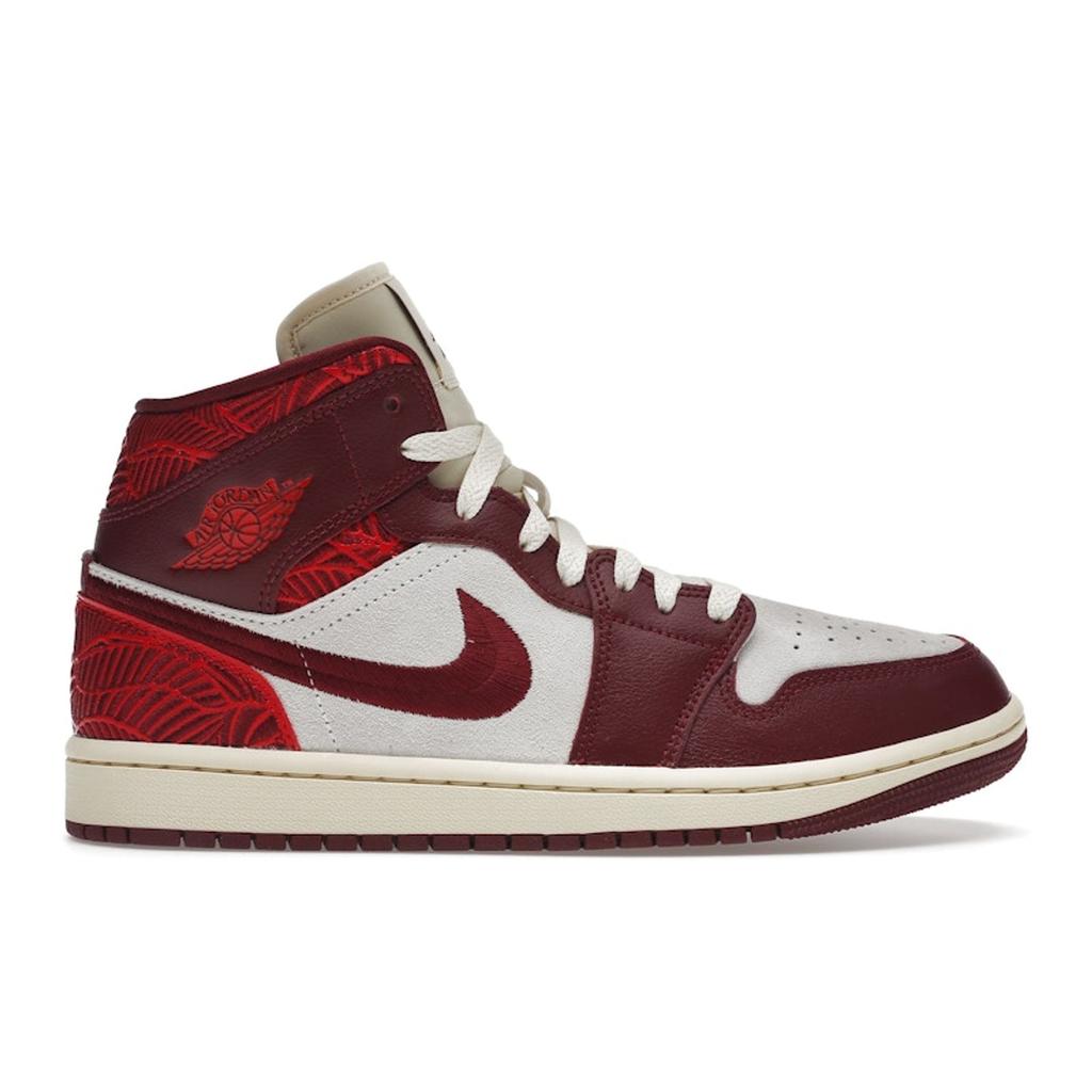 Air Jordan 1 Mid SE Lift Up Women Sneakers Red Team-Red University-Red DZ2820-601