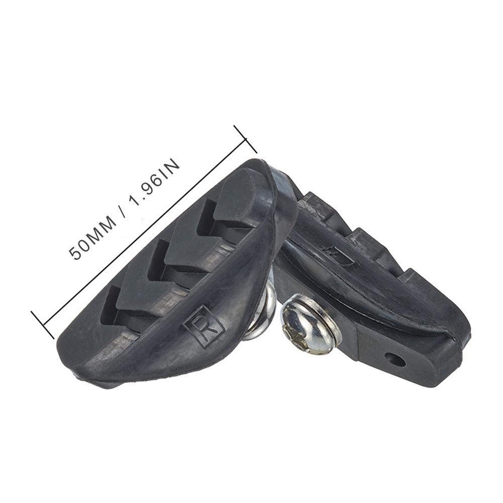 Road Bike Bicycle Clamp Rubber Silent Brake Pad Soft Caliper Pads Cycling Bike Brake Holder Pads Bicycle Cycling Accessories
