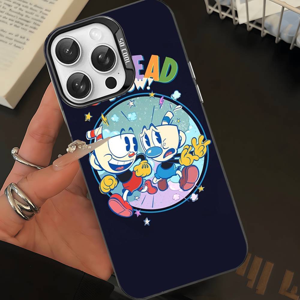 

Popular Animation C-Cuphead S-Show Color Phone Case For IPhone 17 16 15 14 13 12 11 Pro Max Plus Pro Shell iPhone 14 pro