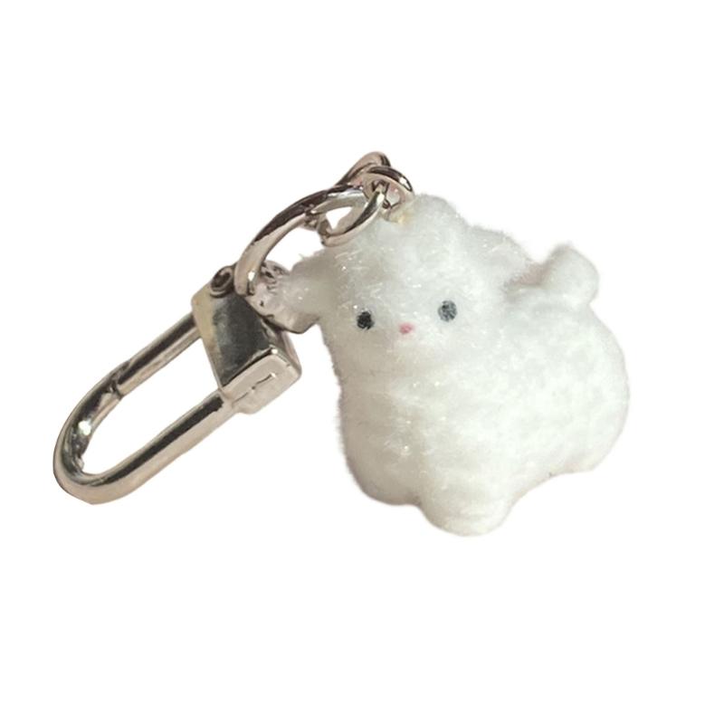 Lovely Adorable Alpacas Keychain Portable Resin Designs Decoration for Animal Lovers and Accessory Enthusiasts