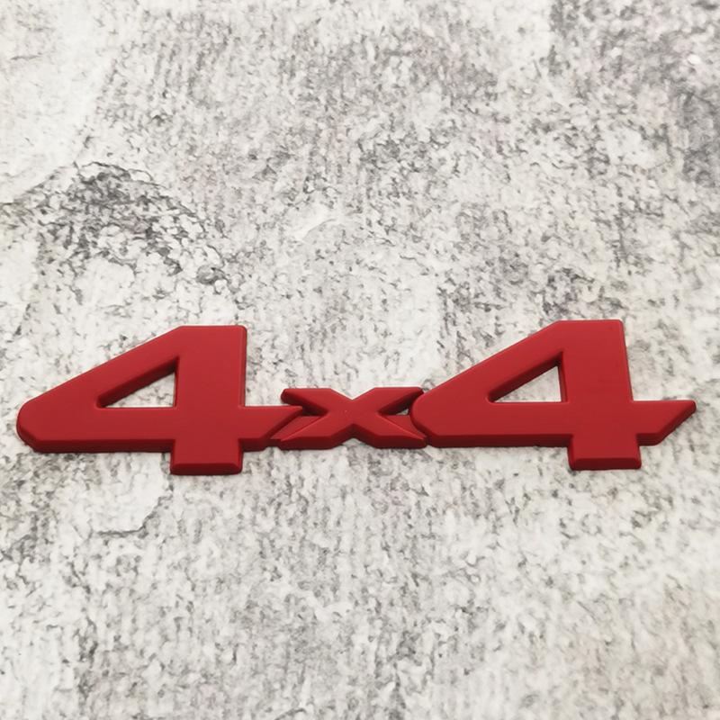 

Modified off-road 4×4 car metal sticker 4*4 rear metal label #3 чёрный