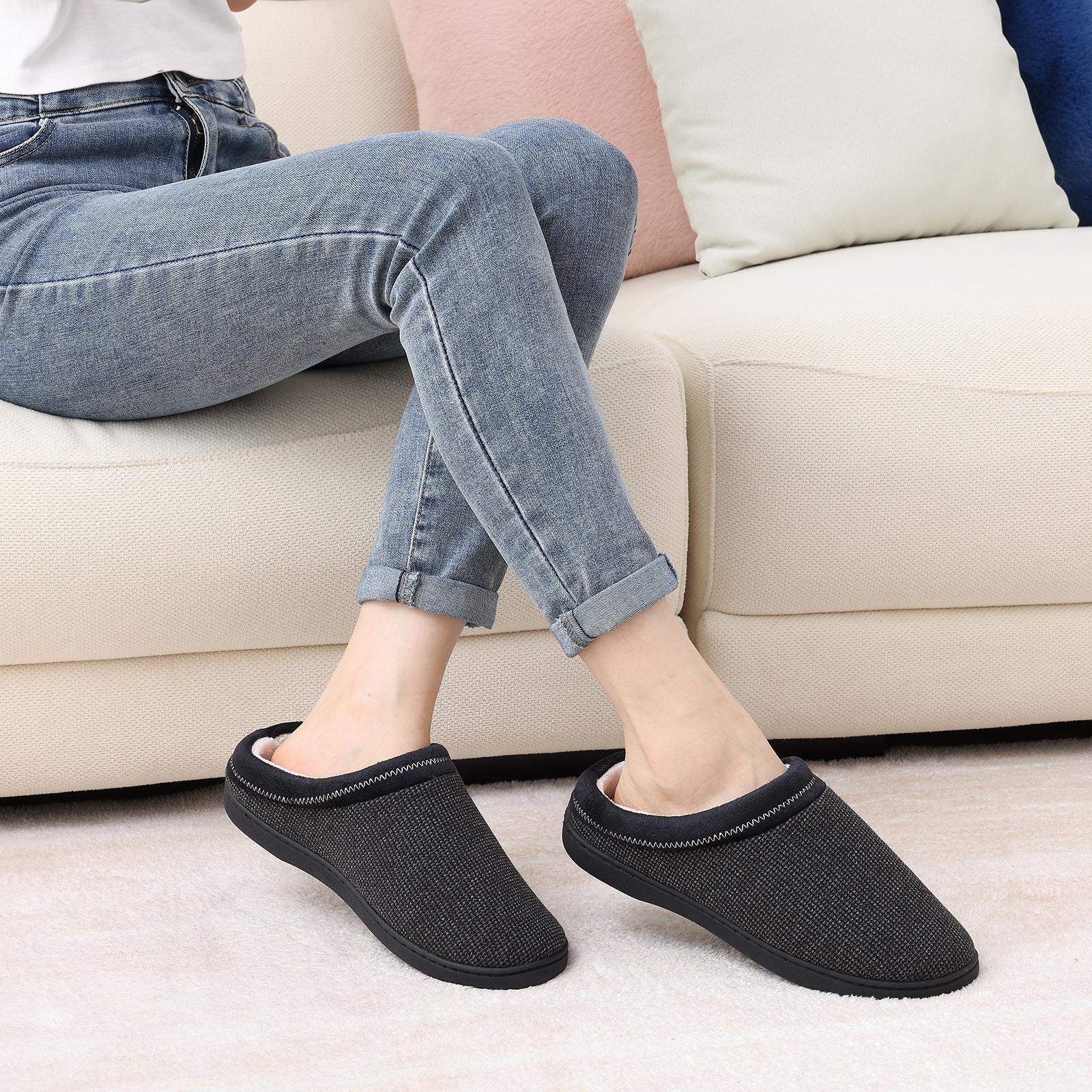 

Модные зимние хлопковые тапочки с улыбкой, домашние пушистые хлопковые тапочки, мужские мягкие нескользящие женские хлопковые туфли, повседневные уютные плюшевые мужские туфли 46-47 чёрный