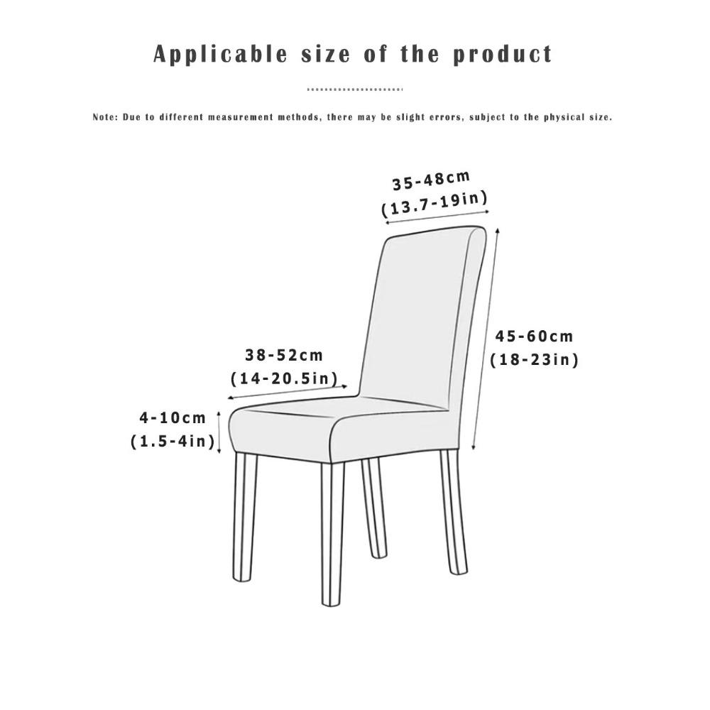 Stretchable Dustproof Chair Cover Fits Hotel Dining Chairs Office Chairs with Tight Fit Elastic Design for Home