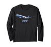 Aircraft Jet 777 Jumbo Jet Transportation Aircraft Long Sleeve T-Shirt