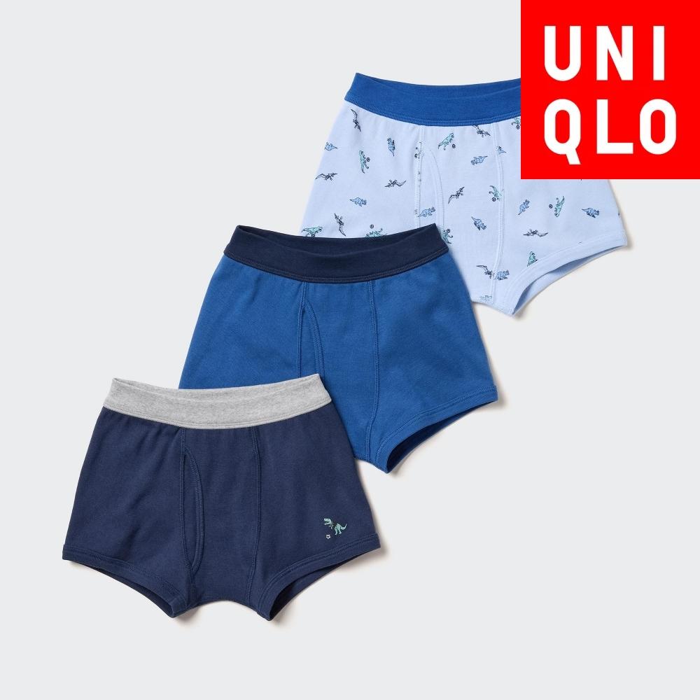 

БОКСЕРЫ ДЛЯ МАЛЬЧИКОВ UNIQLO ДИНОЗАВР 3P 61 BLUE/KIDS 110
