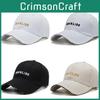 Guanlide Letter Embroidery Baseball Cap Outdoor Adjustable Sun Hat Protection