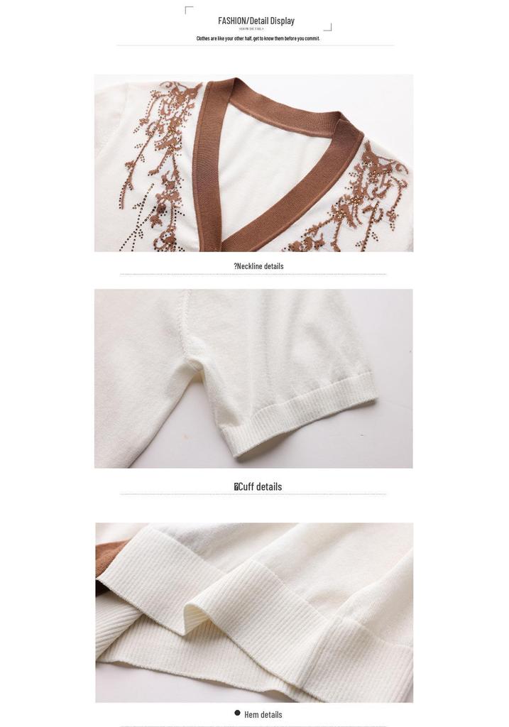 2026 Summer Ice Silk Short Sleeve Knit Cardigan for Middle-Aged and Elderly Women