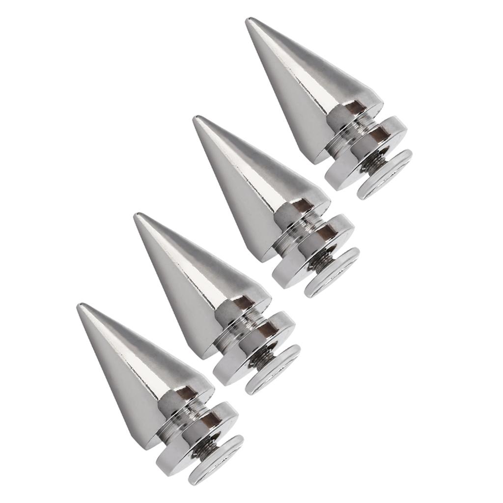 20 Pcs 10*20mm Silver Metal Bullet Spikes Studs Rivets Bag Belt Leathercraft