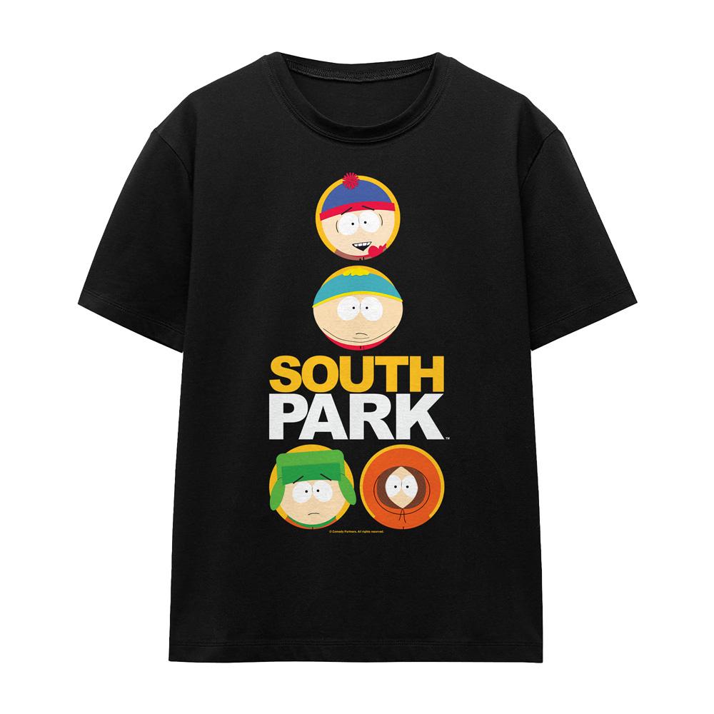 South Park Unisex Adult Solid Circles T-Shirt