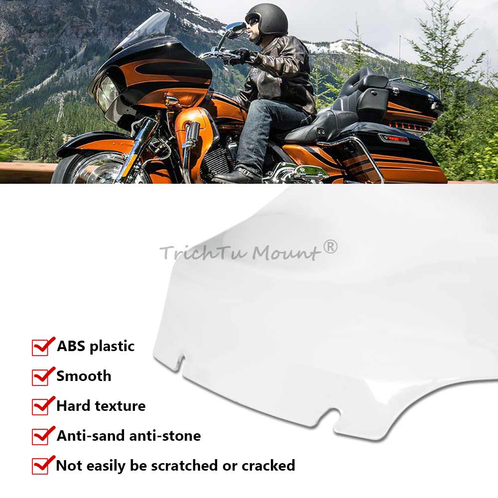 13" Motorcycle Windshield Fairing Windscreen Black/Smoke/Clear/Tea For Harley Road Glide FLTRXS FLTRU FLTRK FLTRT 2015-2023 2024
